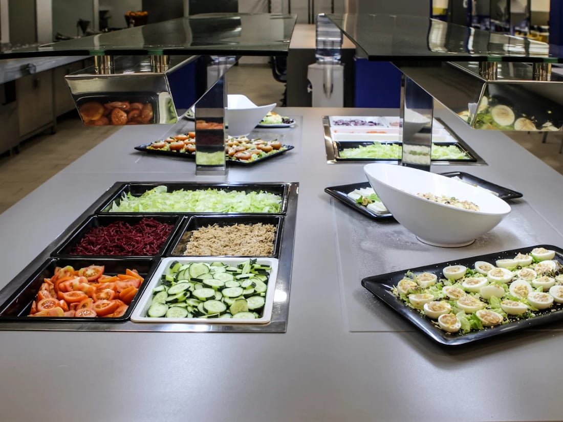 Residence dining hall buffet
