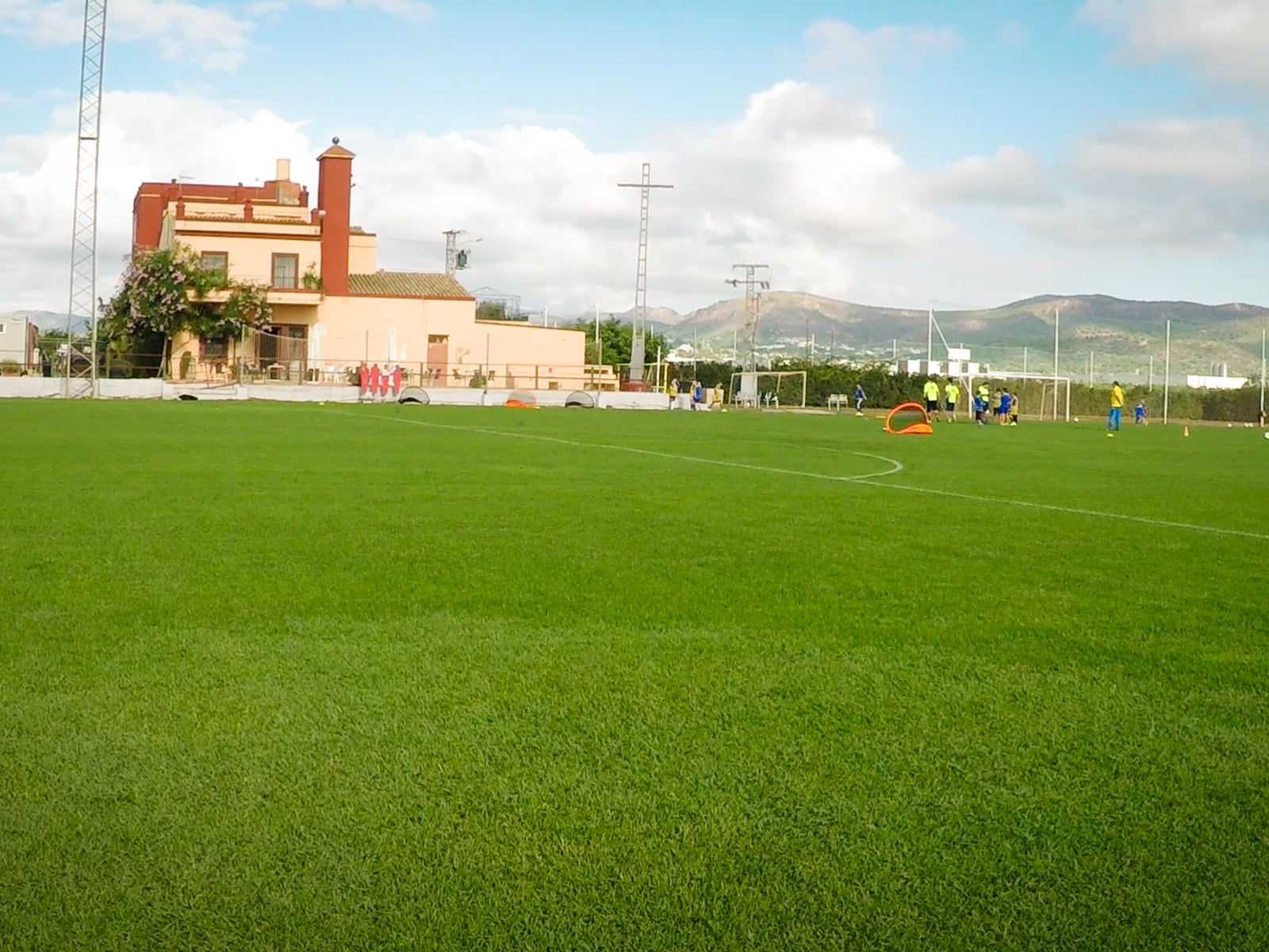 Aerial view of the training facility
