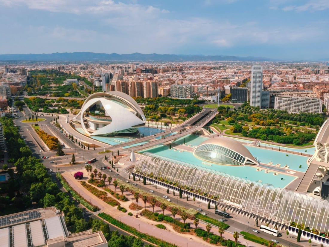 Valencia skyline with City of Arts and Sciences